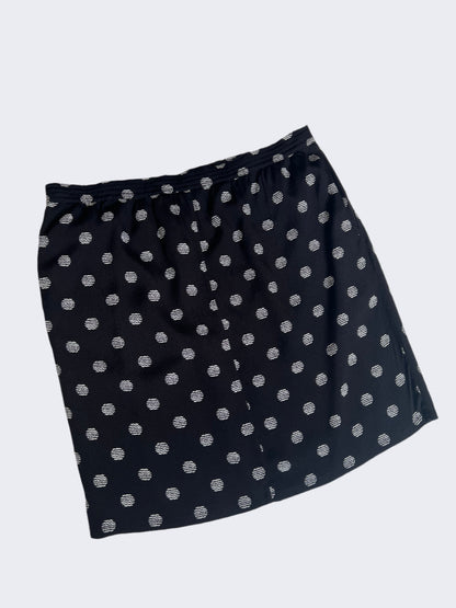 Trenery Black & White Polka Dot Midi Skirt - 18