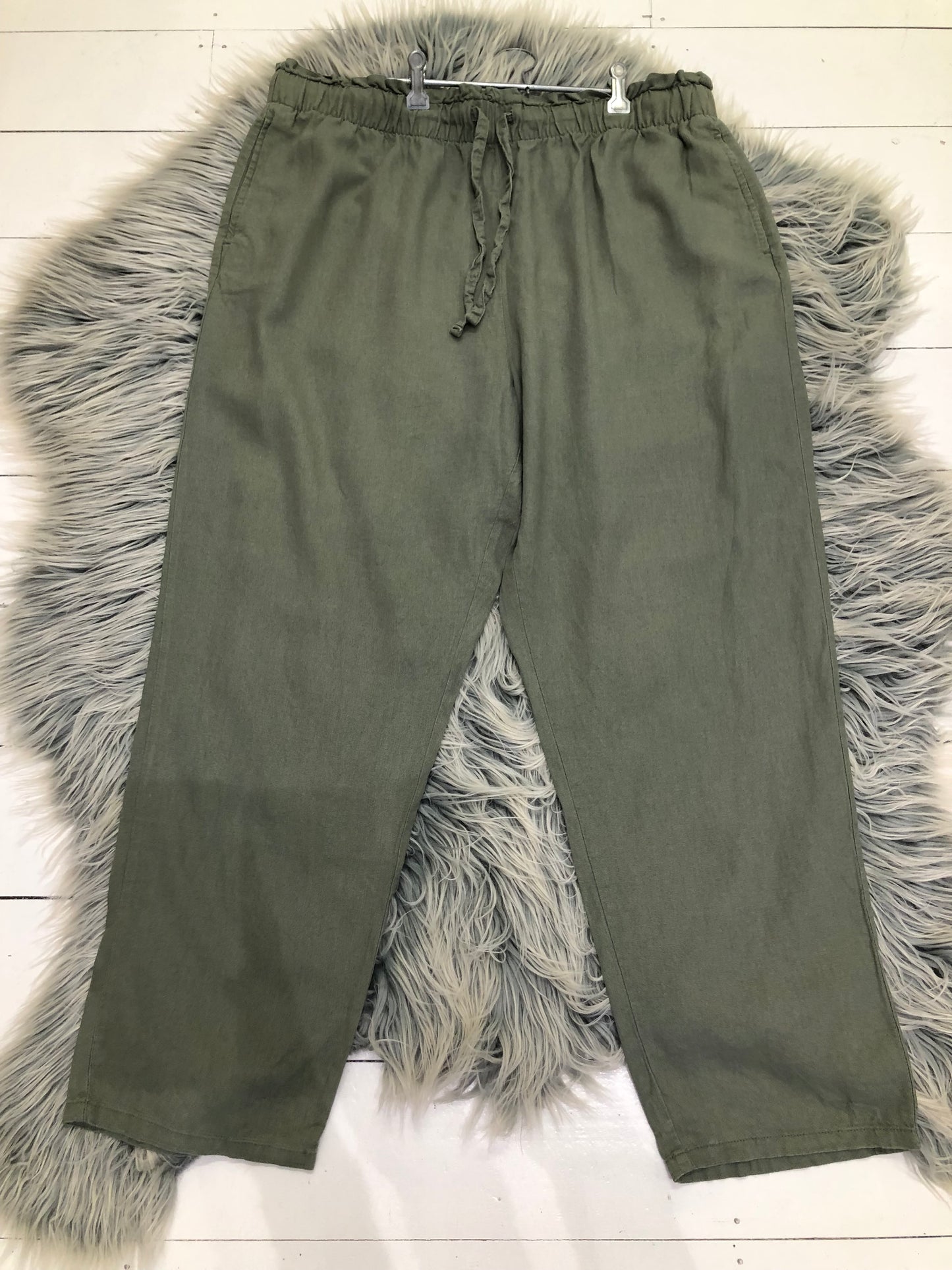 Anko Khaki Wide Leg Pants, 18