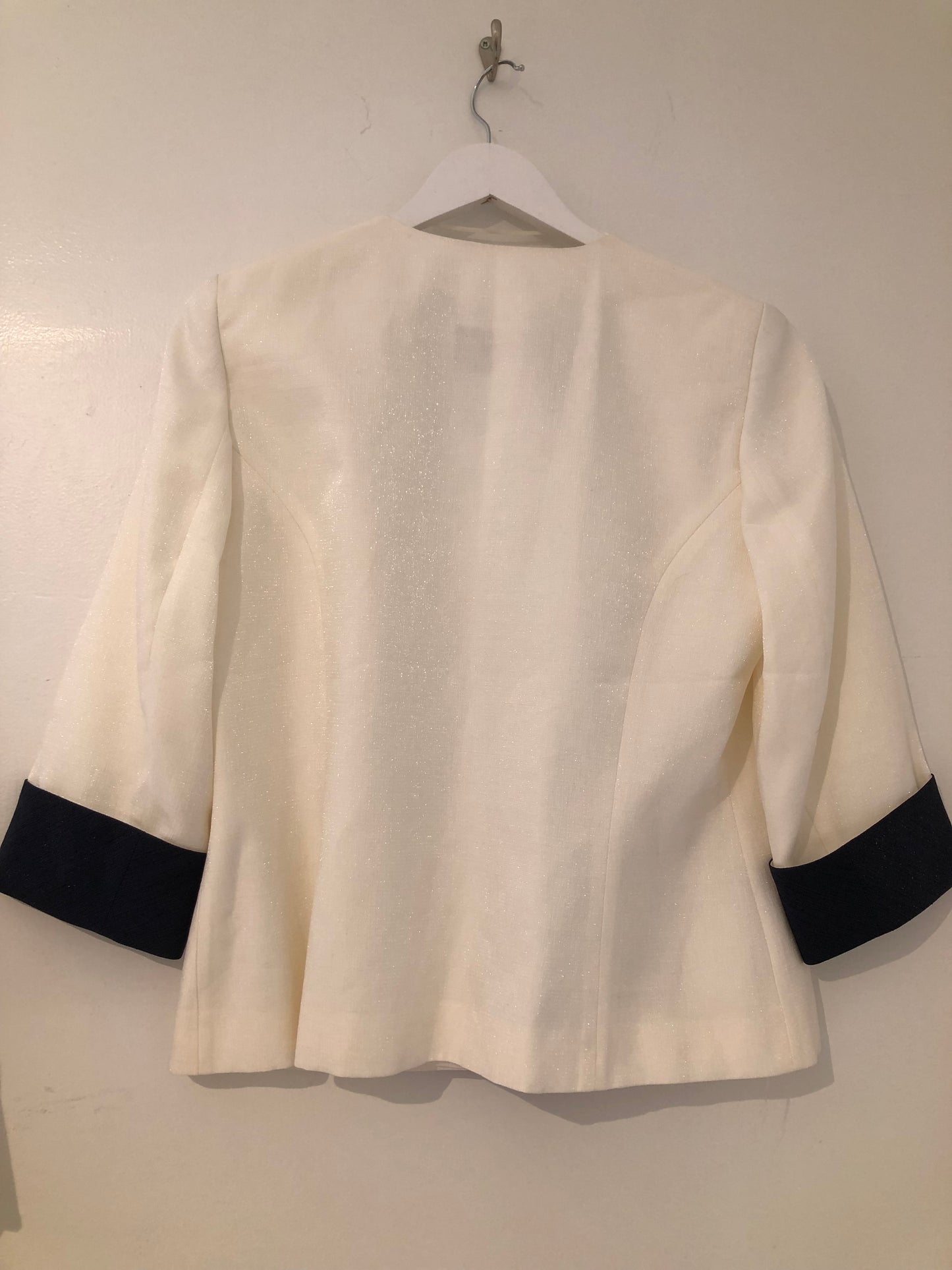 Roman Originals Cream/Navy Detail Jacket, 14