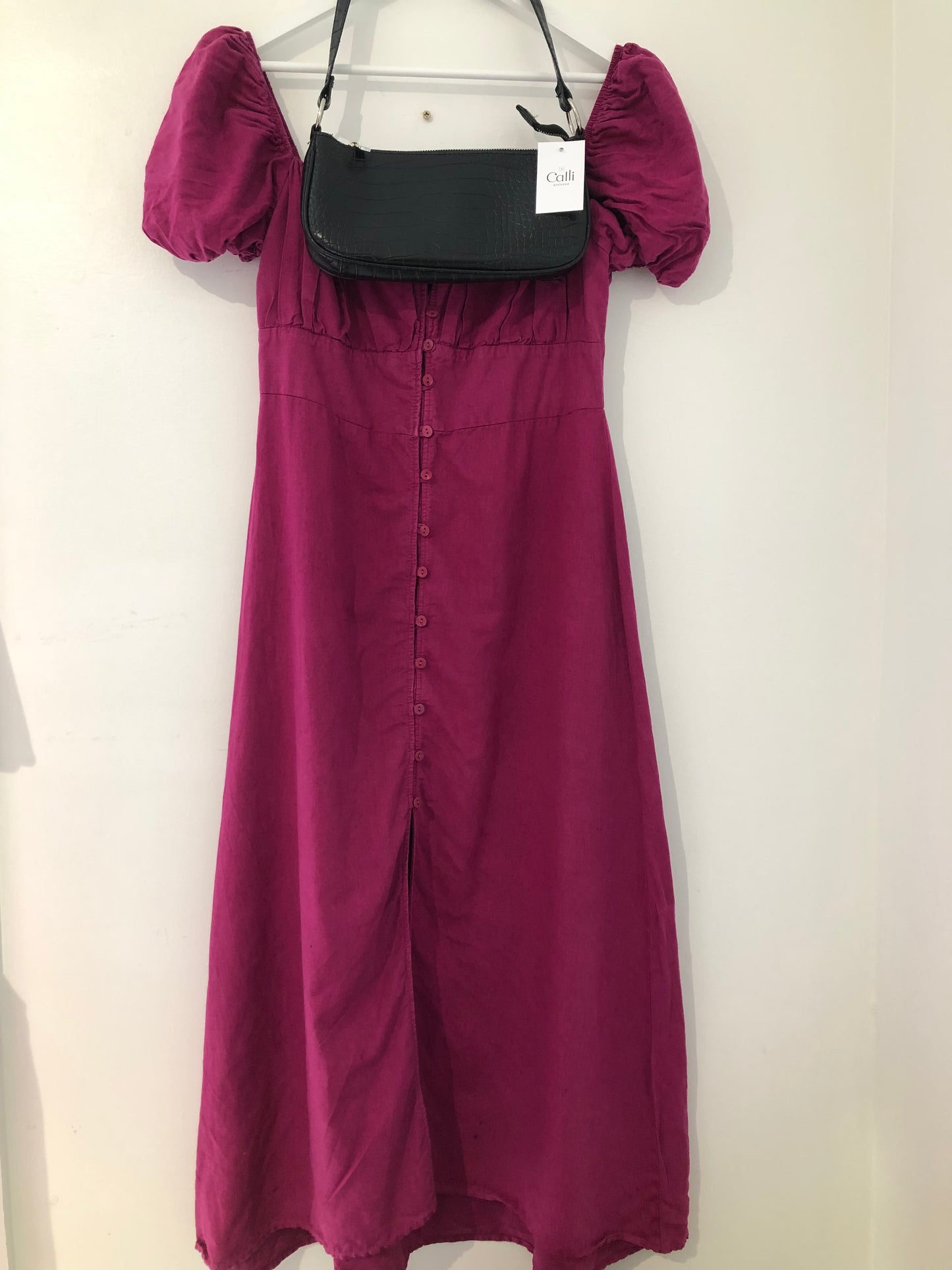 Zara Fuchsia Midi Dress, L