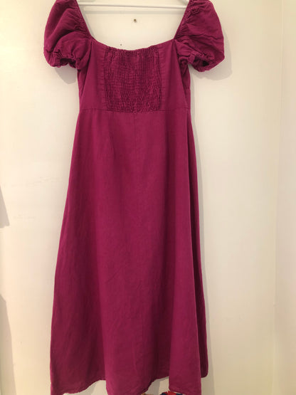 Zara Fuchsia Midi Dress, L