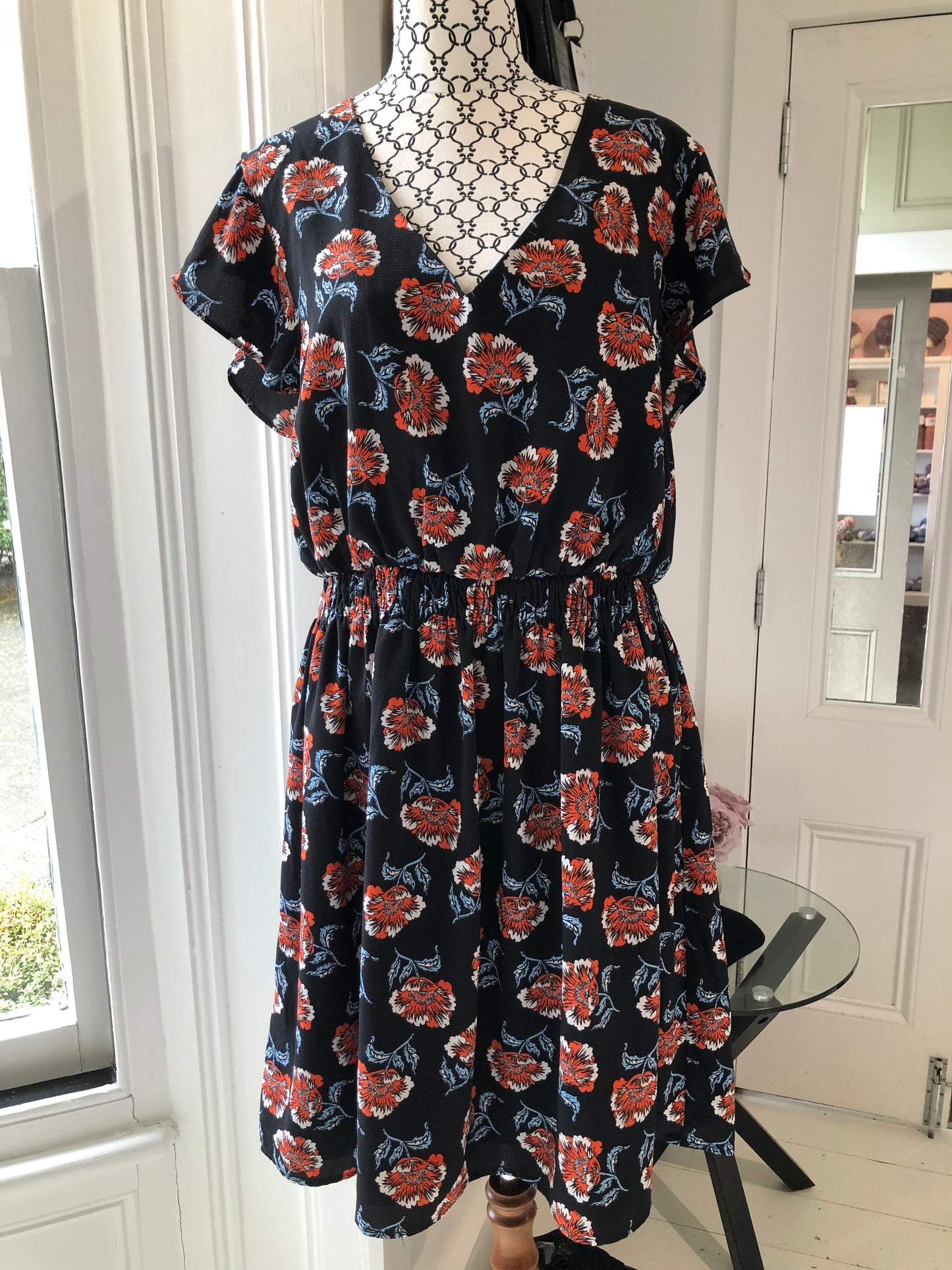 Pagani Orange floral Dress, 16