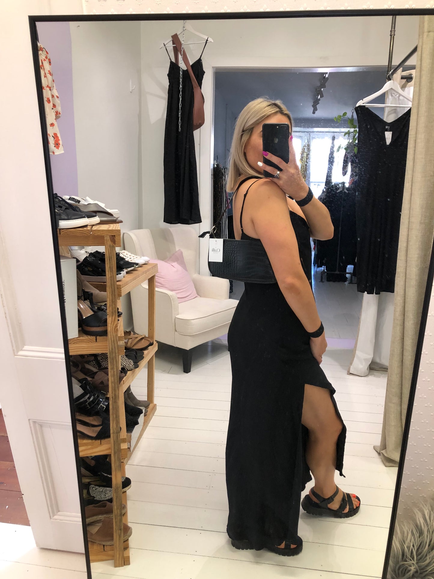 Glassons Black Maxi Dress, 12