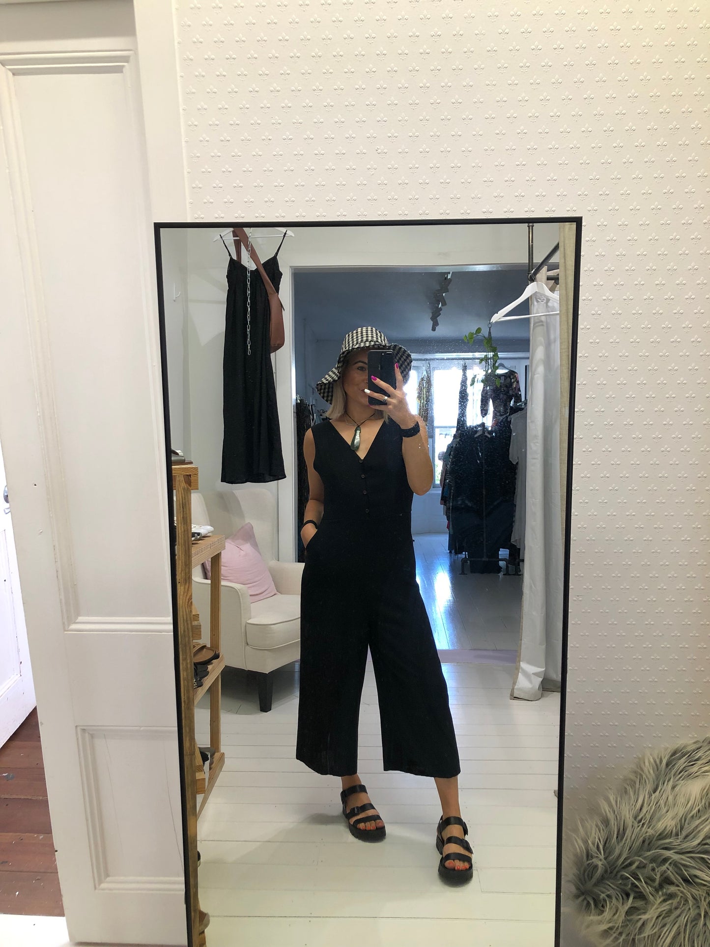 Izabel London Black Jumpsuit, L