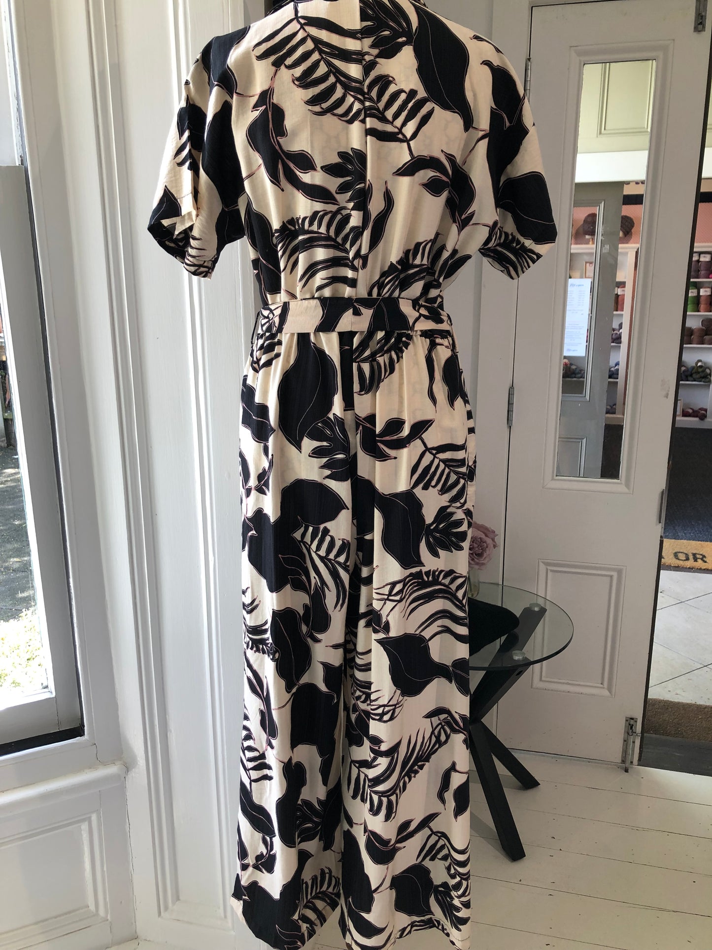 Spirit Beige/Black Floral Jumpsuit, 10