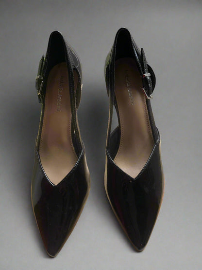 Isabella Anselmi Black Patent Court Shoe 41