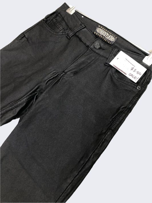 Black Hustler Faux Leather Pants - 10