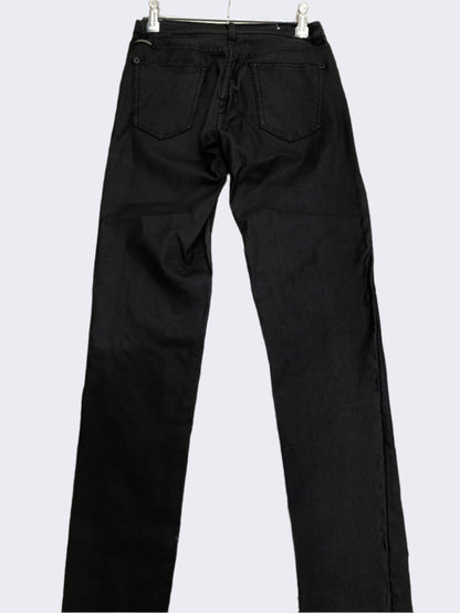 Black Hustler Faux Leather Pants - 10