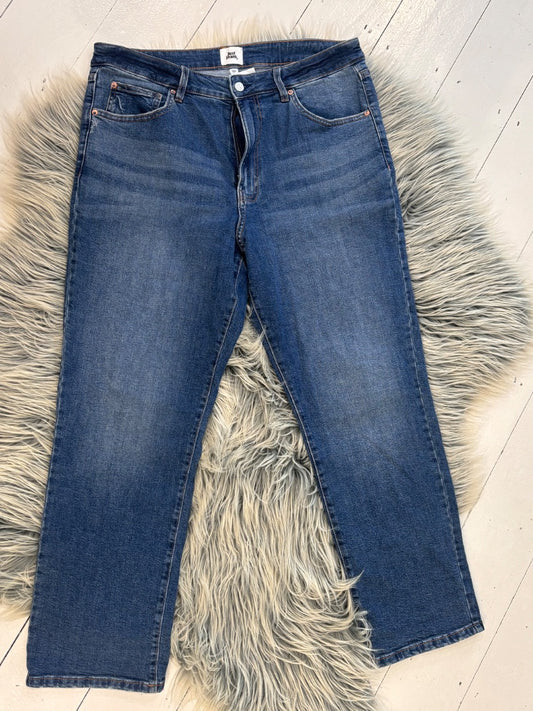 Just Jeans Dark Wash Straight Leg High Rise Petite Length Jeans -  16P