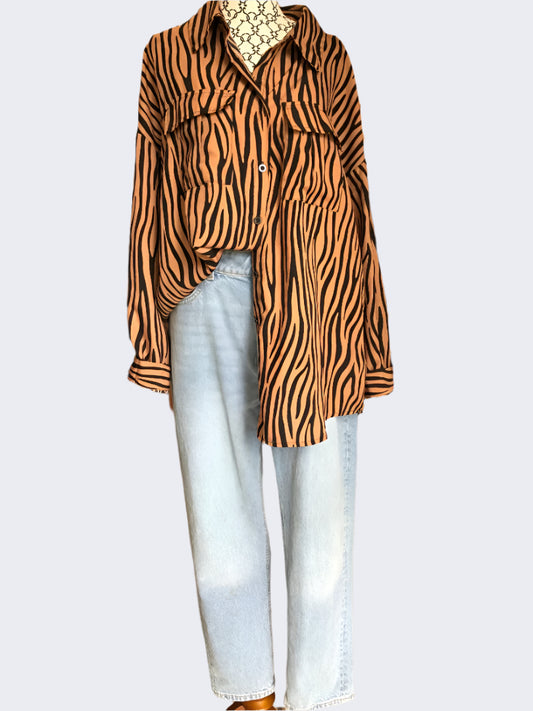 H&M High Waist Denim Jean, 10