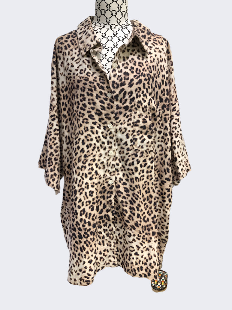 Cotton On Leopard Print Shirt, 22
