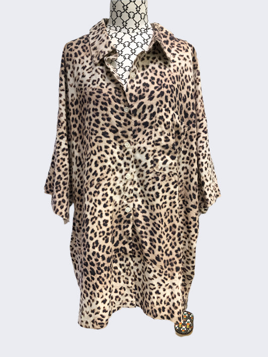 Cotton On Leopard Print Shirt, 22