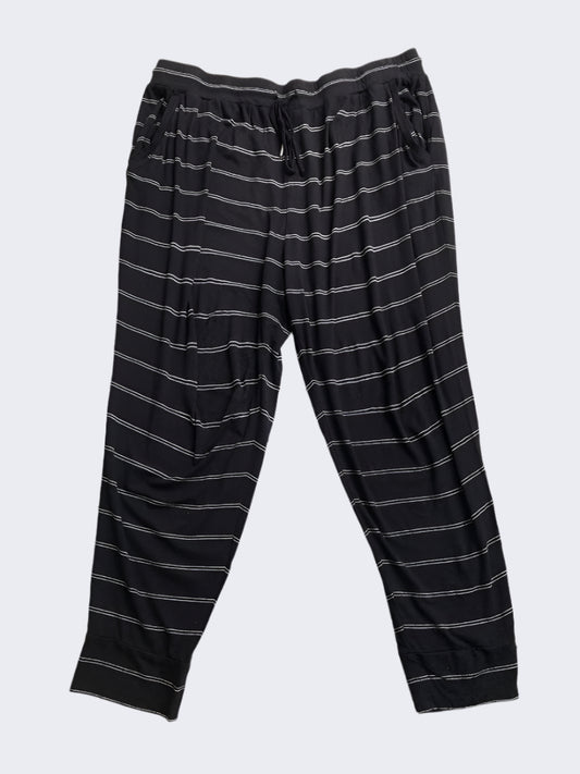 Max Black/White Stripe Pants, XXL