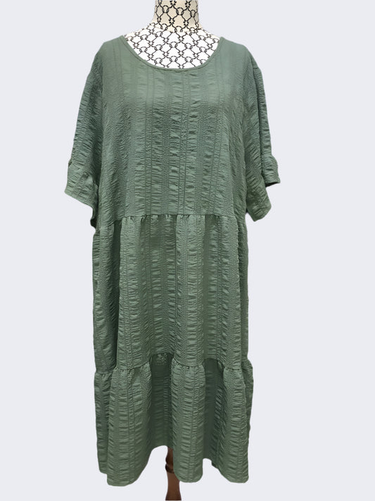 Spirit Sage Tiered Midi Dress, 18