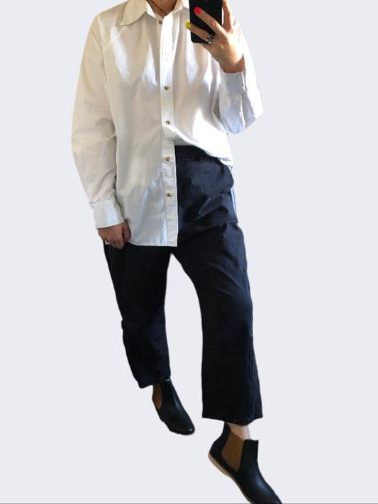 H&M White Button Shirt, M