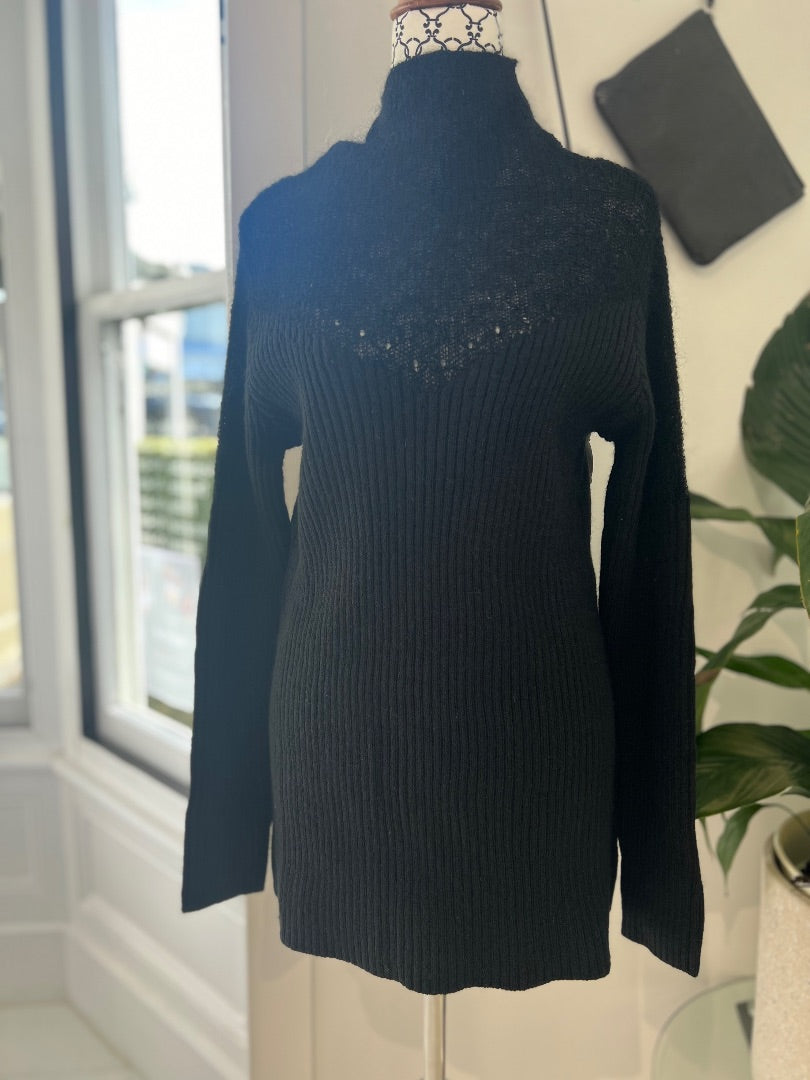 Moochi 'Noble' Black Sweater - S (new with tags, RRP $299) *Merino, Wool, Alpaca, Mohair