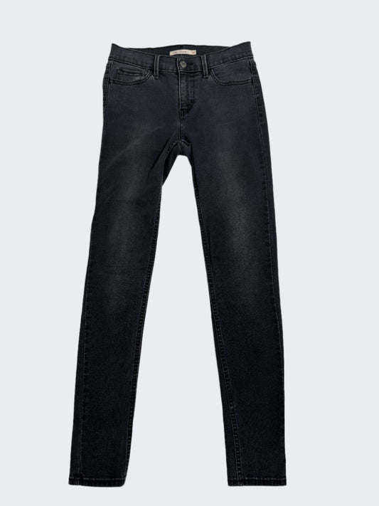 Levi's Washed Black Skinny Jeans, 27