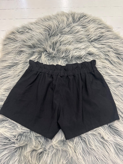 etc Black Shorts Frilled Waistband M