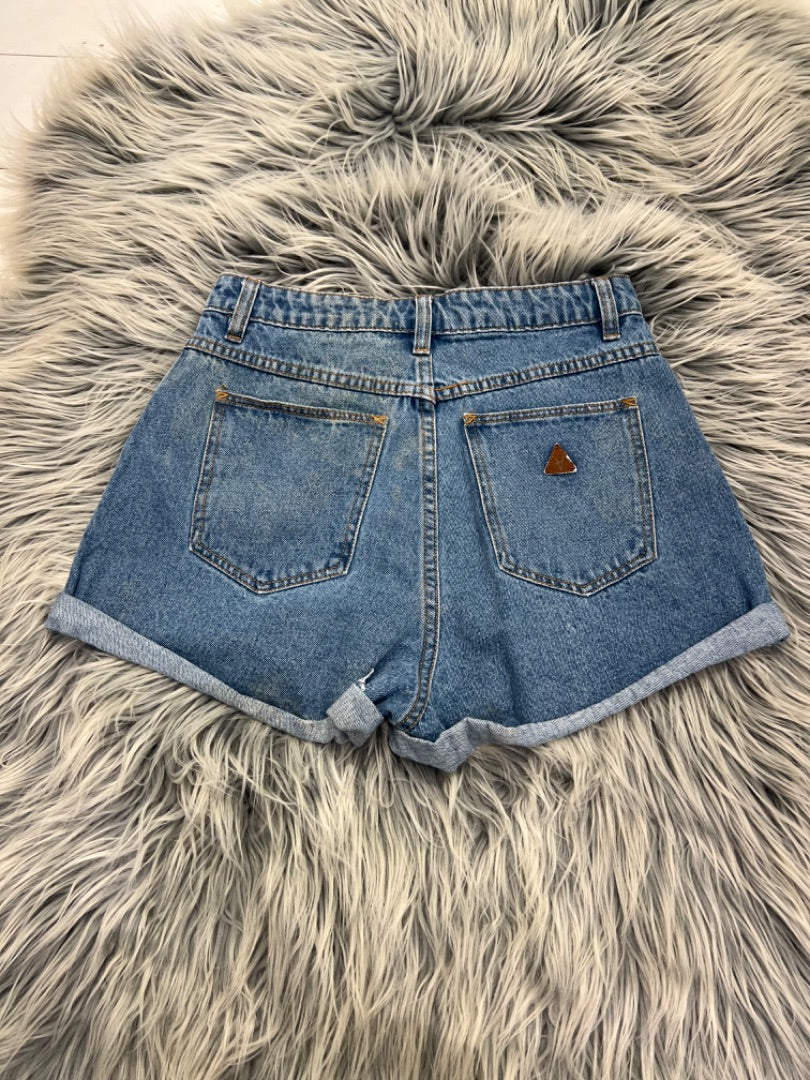 Abrand High Waisted Denim Shorts - 9