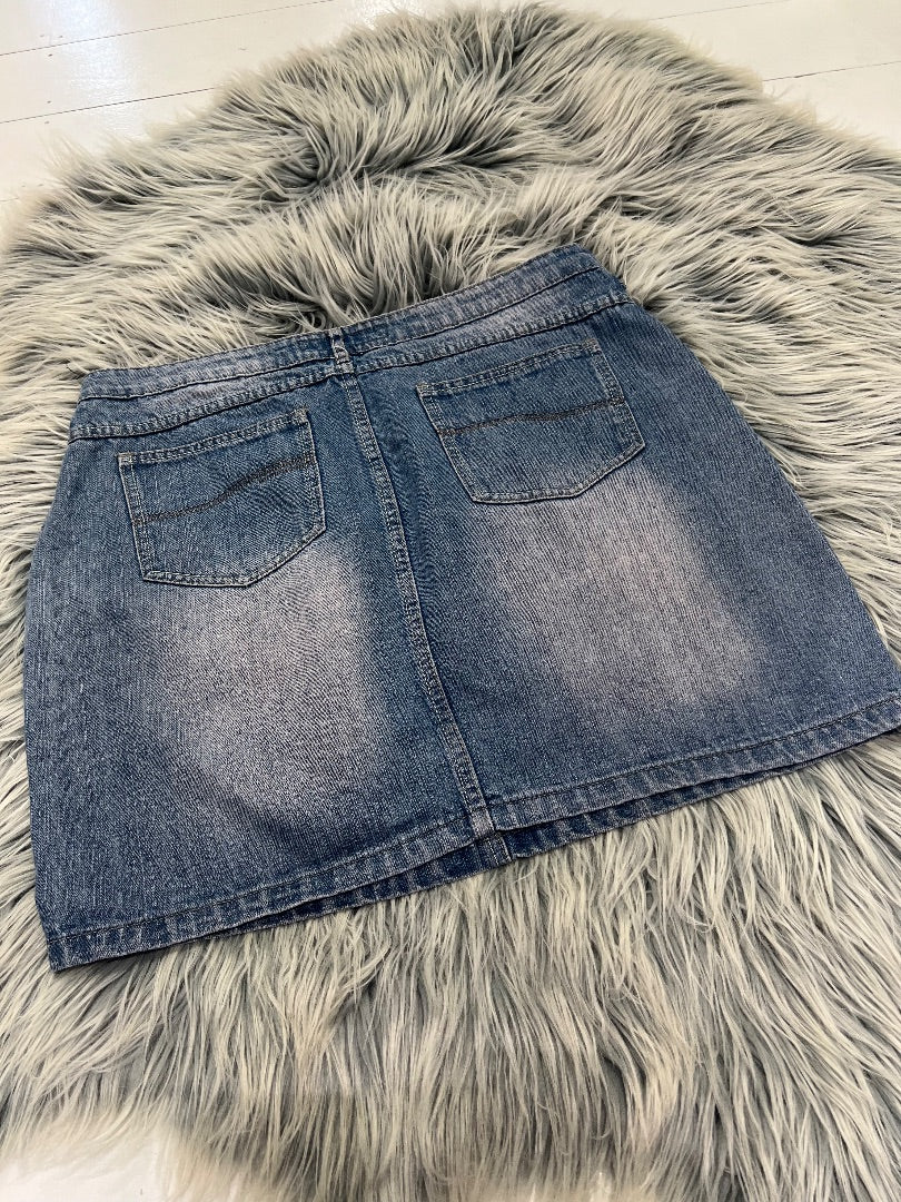 Rivers Denim Mini Skirt - M/L