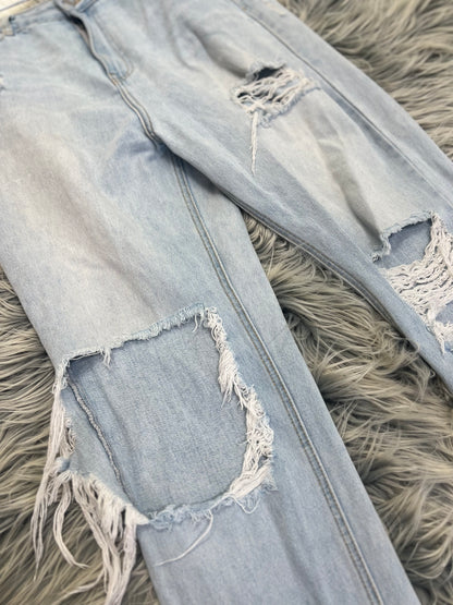 Glassons Blue Ripped Blue Jeans, 12