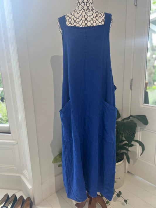 Vera Tucci Blue Maxi Dress, 18