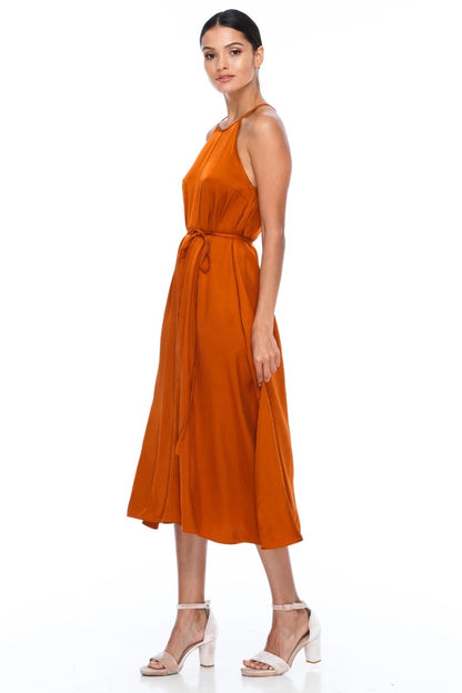 Blak Luxe Orange Maxi Dress - 10